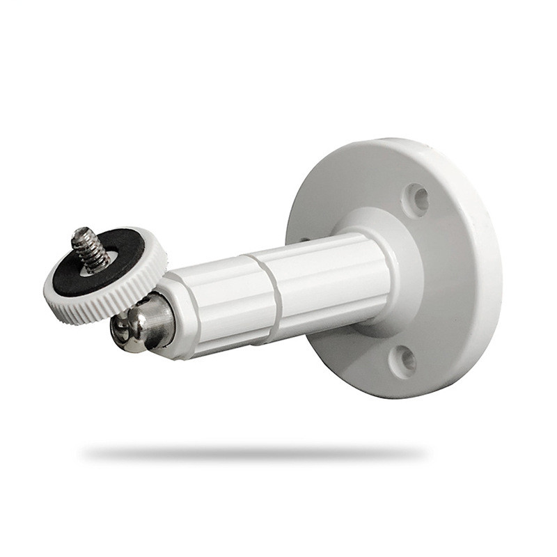 180 Degree Adjustable Security CCTV Camera Wall Mount Stand Indoor/Outdoor Mini Mount Bracket White Plastic Mount CCTV Support
