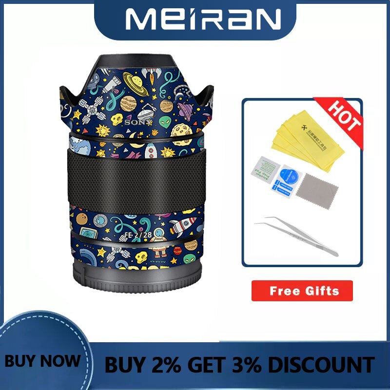 Lens protection film is suitable for sony cameras.  fe 28mm f2 lens stickers. lens stickers all-inclusive film. 28 protective films.