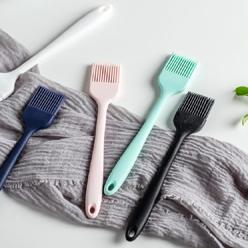 1PC Silicone Barbeque Brush Cooking BBQ Heat Resistant Oil Brushes Supplies Kitchen Bar Cake Baking Tools Utensil Supplies