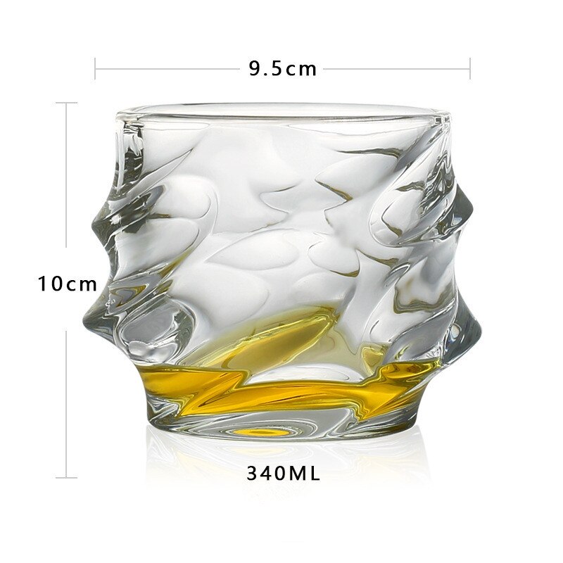 Varmebestandig gennemsigtig krystal øl whisky brandy vodka kop multi mønster drinkware bar: Type 4