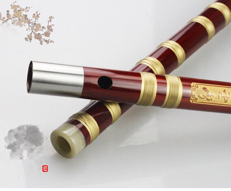 Flûte chinoise en bambou, flûte professionnelle flauta national instruments musicaux dizi joint en cuivre nay flauto flûte de