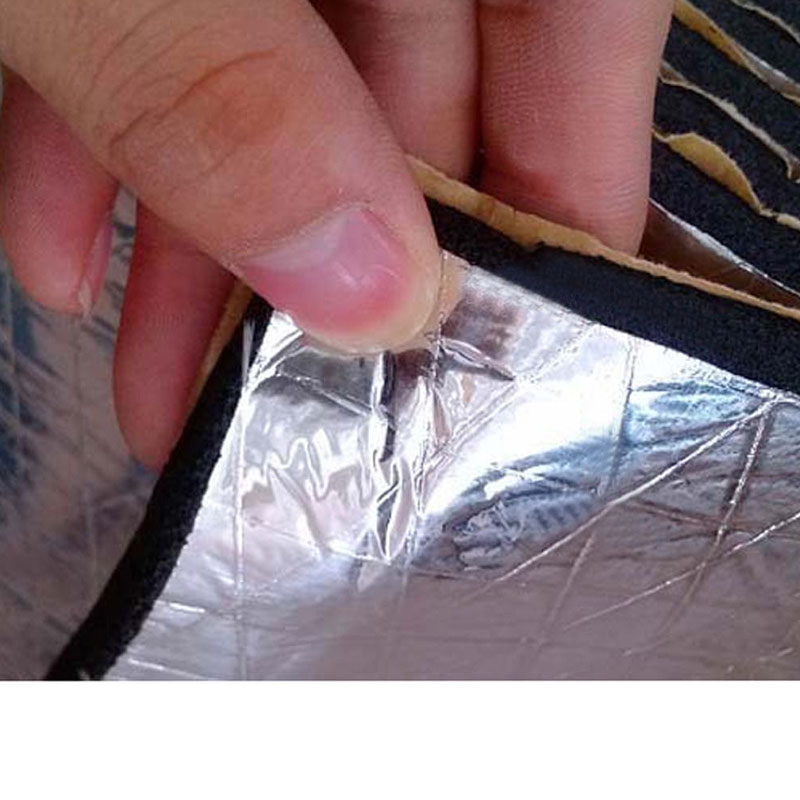 Aluminiumfolie Auto Geluidsisolatie Deadening Isolatie Warmte Akoestische Schuim Glas Fibre Automotive Interieur Accessoires Verkoop