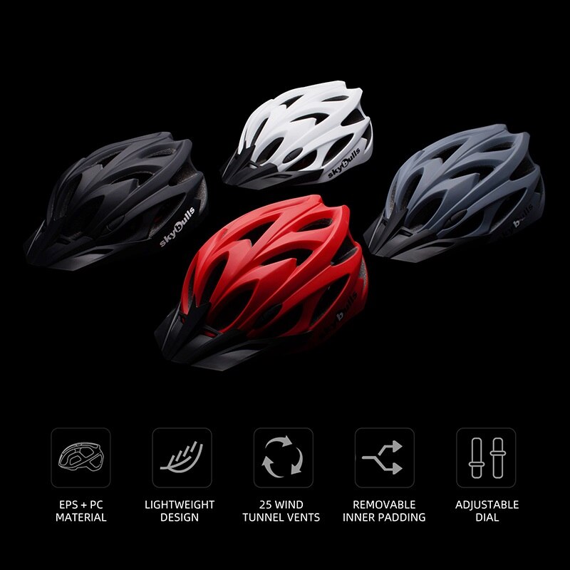 Skybulls mtb vägcykelhjälm man ultralätt hjälmcykel integrerat gjuten utomhus sport säkerhetsutrustning capacete ciclismo