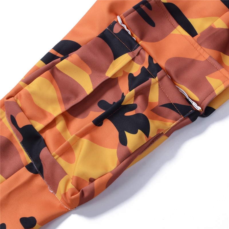 Herr dagliga casual kamouflage byxor herr elastiska bekväma byxor herr camo harem byxor sport joggare byxa hane