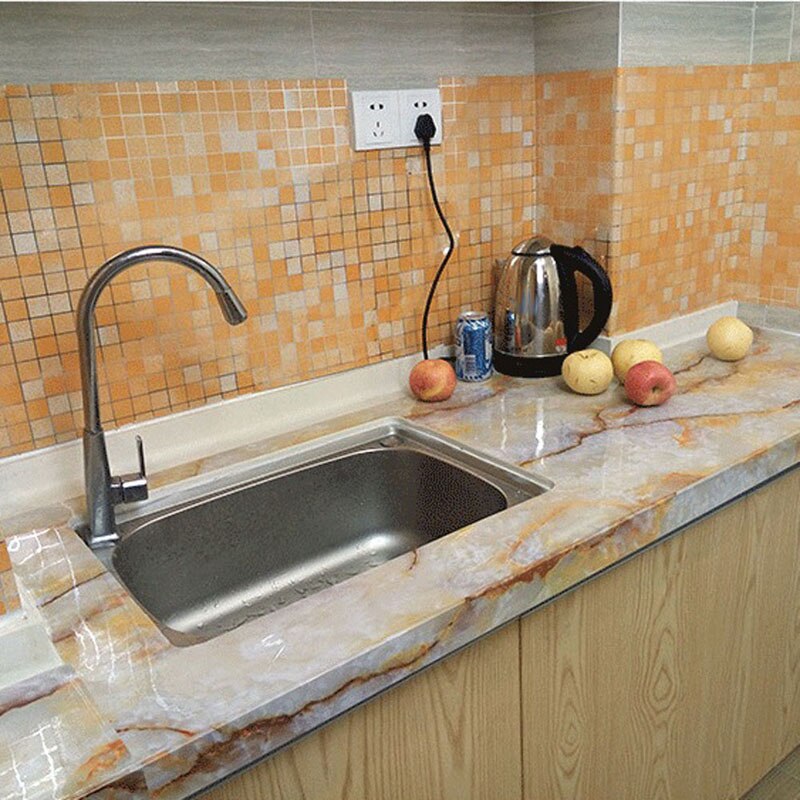 Waterdichte Muur Sticker Mozaïek Folie Zelfklevende Anti Olie Keuken Badkamer Behang Hittebestendigheid Home Decoratie Sticker