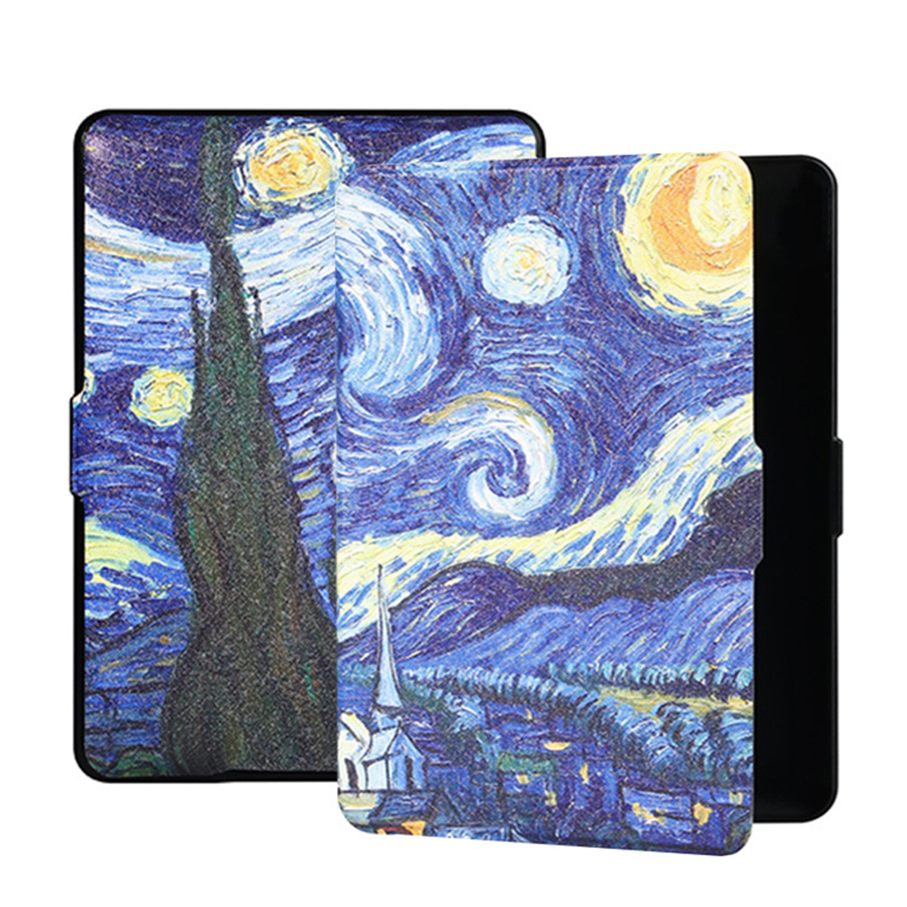 Opvouwbare E-book Reader Cover Harde Beschermhoes voor Kindle Paperwhite 4 Gen 10 PQ94WIF E-book Reader Cover: WIT