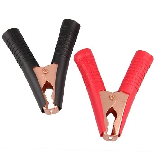 Car Alligator Clips Battery Clamps Crocodile Clip 100A Red+Black