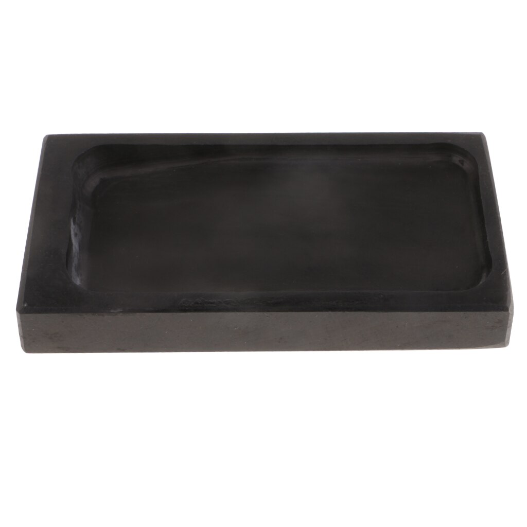 Black Ink Stone for Chinese Calligraphy and Sumi Painting,Natural Inkstone makes the Ink Smooth and Delicate