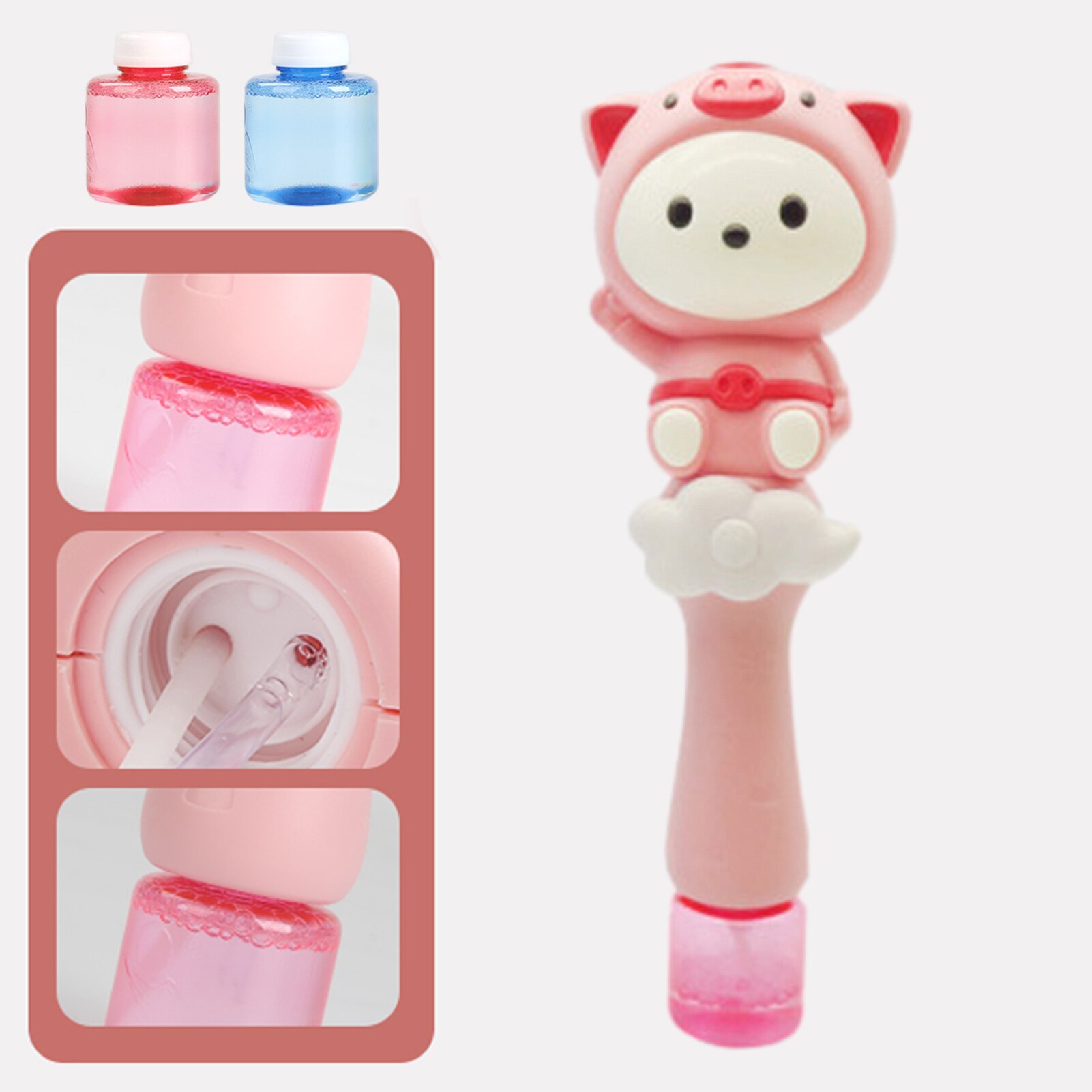 1Pc Kids Bubble Machine Volledig Oplaadbare Automatische Waterdichte Cartoon Bubble Stok Bubble Maker Bubble Wand Voor Teens Kids