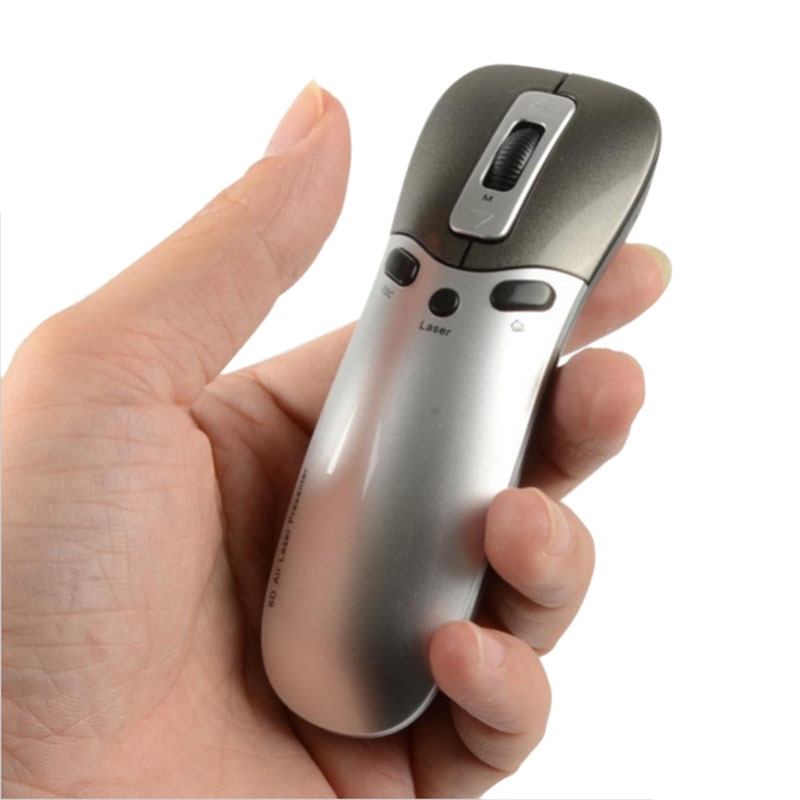 3 In 1 Multifunction 6D Wireless Air Mouse + Pointer Pen+Presenter In Ppt Teaching,Conference,Speech For Pc,Smart Tv,Laptop