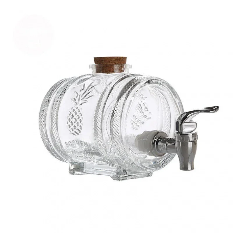 Whiskey-Dekan ter mit Holz stütze, bleifreies Glas-Barware, klare Wein karaffe für Schnaps, Scotch-Bourbon: grau