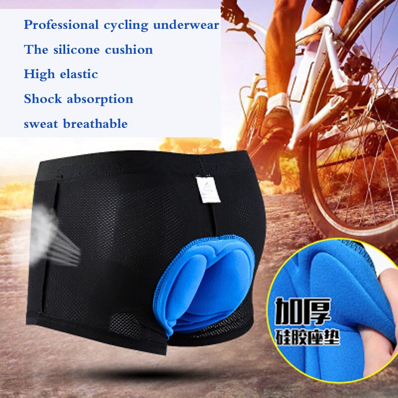 Motorcykel motocross cykelunderbukser åndbare og fortykket med silikone pude underbukser herre undertøj mtb bukser