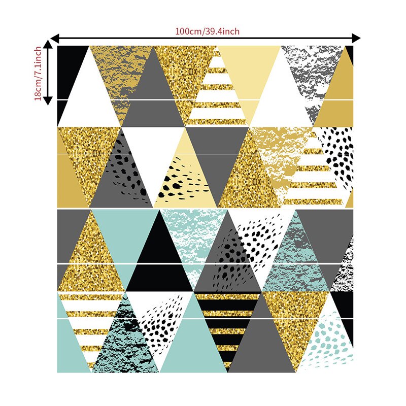 6Pcs/Set PVC Stair Sticker Waterproof Self-adhesive DIY Removable Stairway Wall Decor