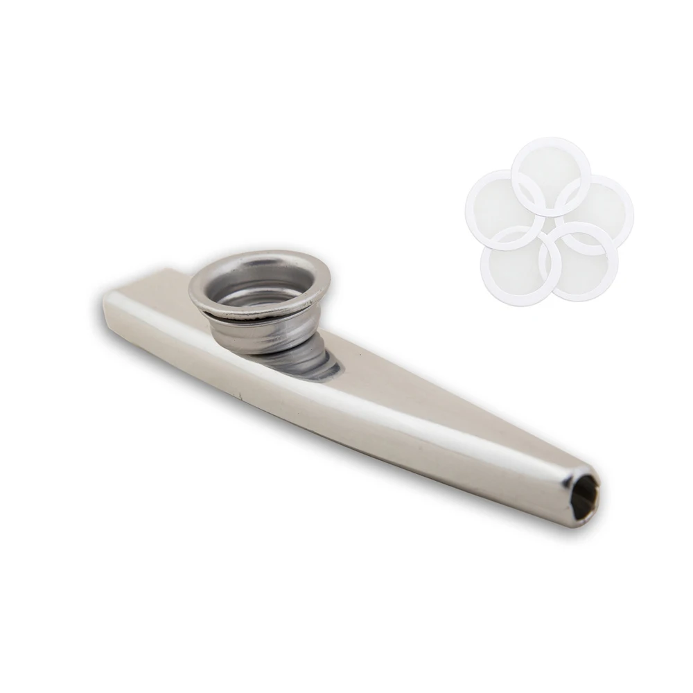 Metal Kazoo Musical Instruments Flutes Diaphragm Mouth Kazoos Musical Instruments Good Companion for Guitar: PURPLE