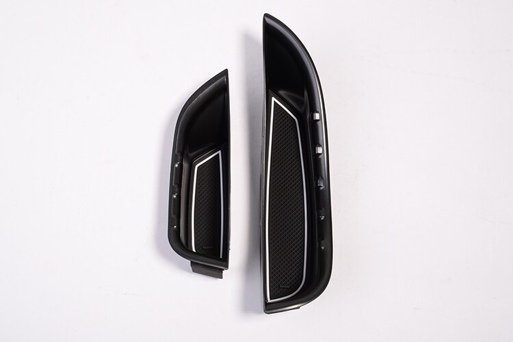 Black Car Door Handle Storage Box Tray with Mat Acessories For Mercedes Benz C-Class W205 GLC Class X253 LHD: Default Title