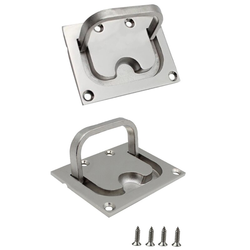 Boat Pull Flush Lift Ring Marine Grade Flush Lifting Boat Deck Hatches Include Installation Screws 316 Stainless Steel N1HF