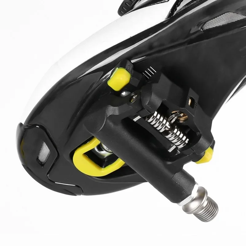 Pedales de bicicleta de carretera de nailon con sistema SPD-SL, pedales automáticos con tacos, accesorios de ciclismo duraderos para bicicletas de carretera