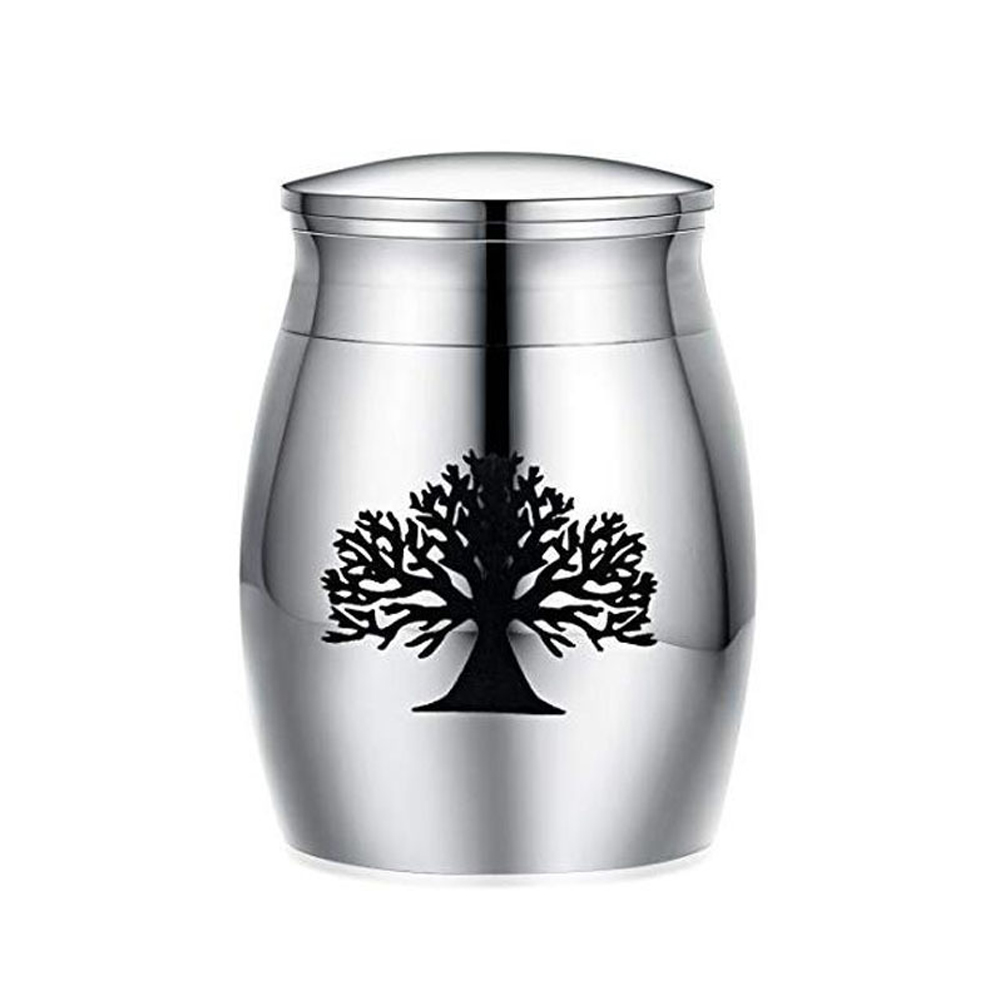 For Pets Mini Small Stainless Steel Container Casket Birds Cat Human Ashes Cremation Urn Memorials Mouse No Deformation Dog: 1