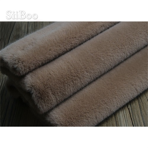 1.5 Cm Lange Stapel Pluche Faux Mink Fur Stof Voor Vrouwen Herfst Jas Kraag Fotografie Achtergrond Tissu Fausse SP6082: Khaki