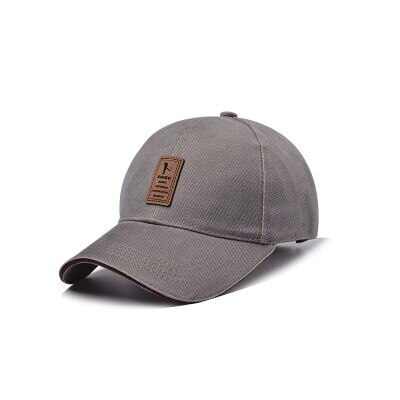 BING YUAN HAO XUAN 8 Color Adjustable Baseball Cap Men Casual Leisure Hats Solid Color Fall Snapback Summer Hat: gray