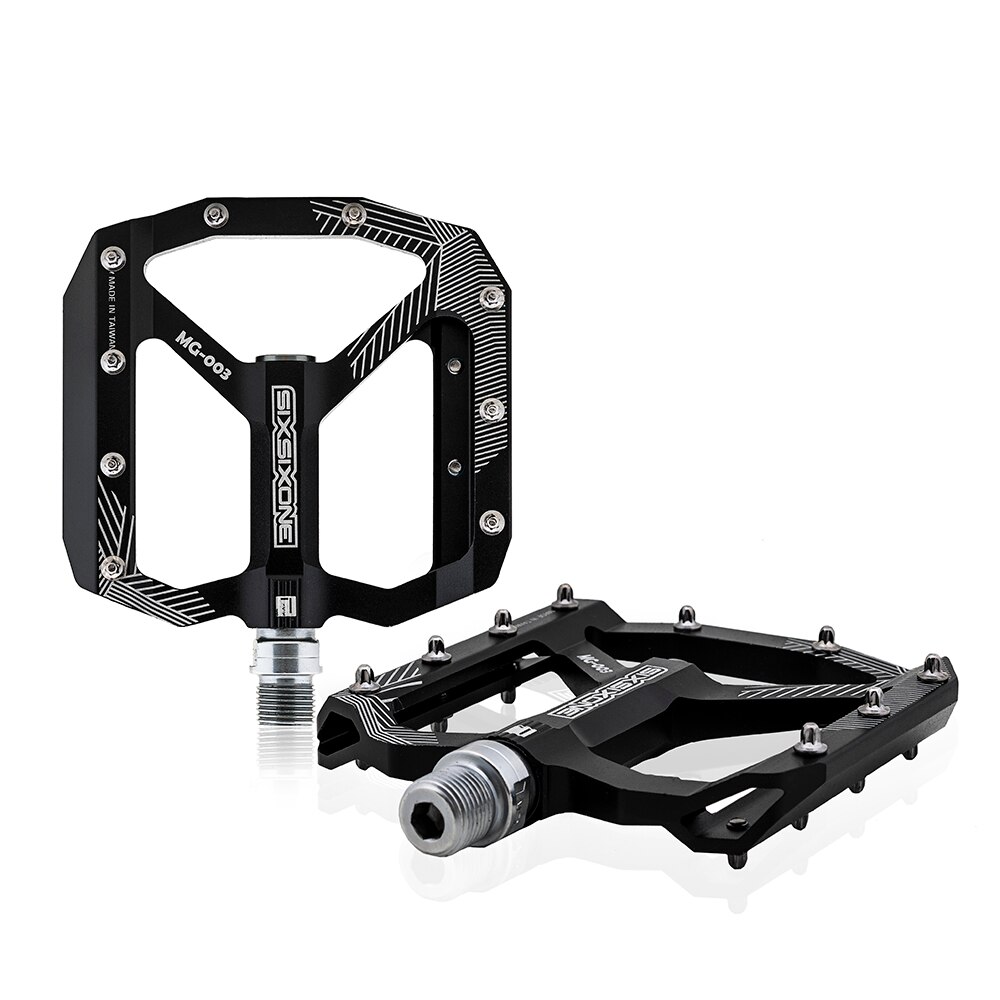 Sixsixone MG-03 mountain bike pedais ciclismo liga de alumínio, mtb pedal, um par 345g: Black