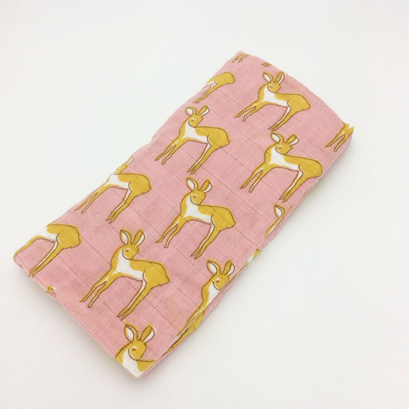 Baby wrap bomull filt 120*120 ,  muslin baby nyfödda filt, baby swaddle filt