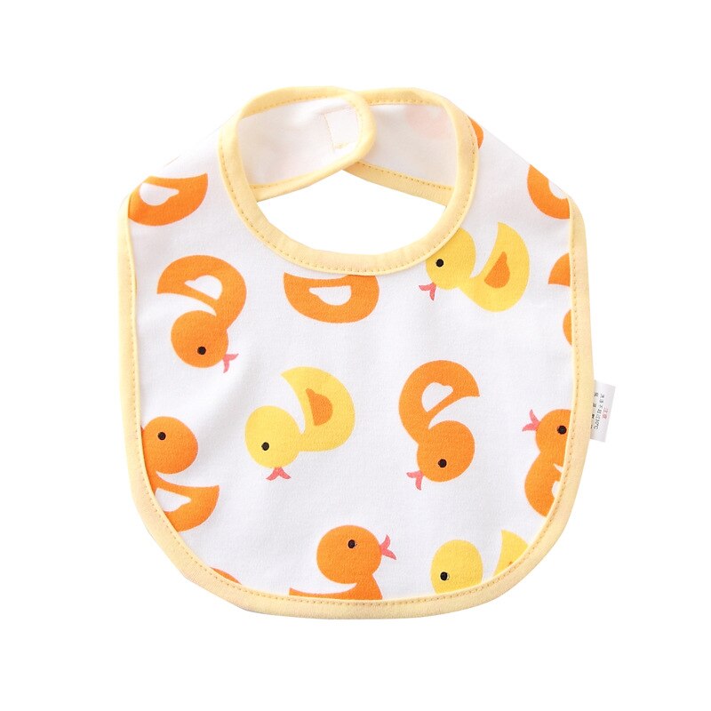 5 Stk/partij Slabbetje Afdrukken Van Katoen Waterdichte Bib Grote Diner Kleding: duck
