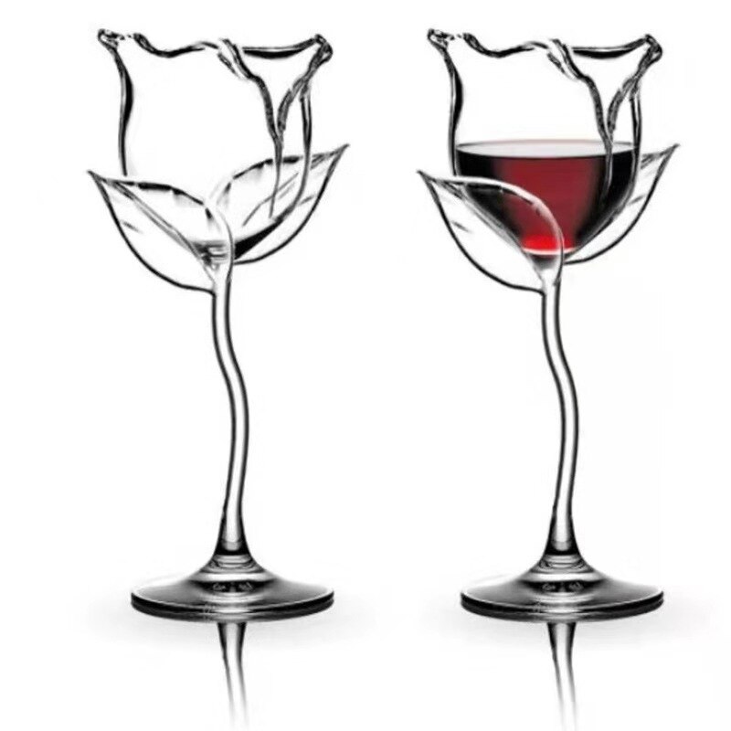 Copa de vino tinto con forma de rosa, Copas de cóctel para Bar y bebidas, herramientas de cocina, , Bar, beber, 2 uds.