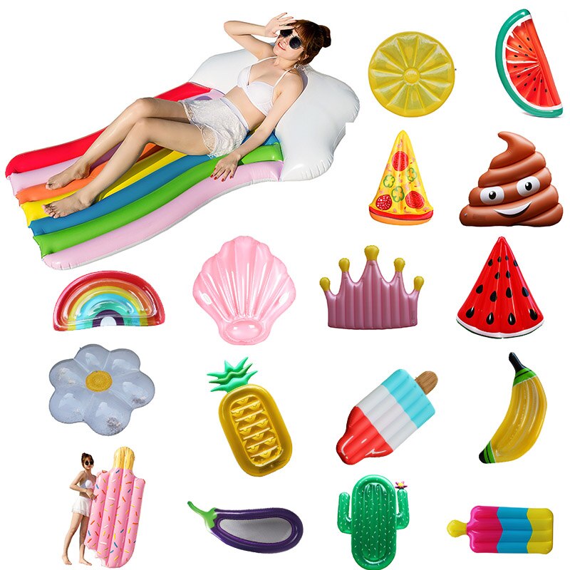 Neue sommer aufblasbare schwimm insel matt, Strand schwimmen Schwimmbad luft matratze bett, Festival Party schwimm spielzeug für Erwachsene freundlicher