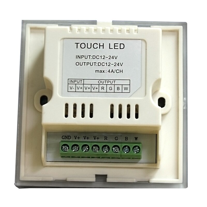 RGBW LED Touch Panel Controller - 12V-24V Dæmper til RGB Neon LED Bånd
