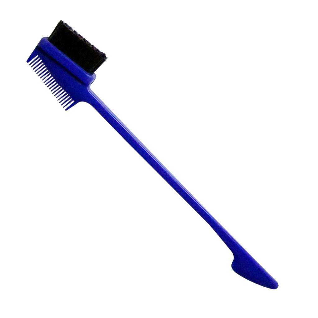 Edge Control Brush Double Sided Comb Smooth Natural Look Polished Hair Brush: Blue