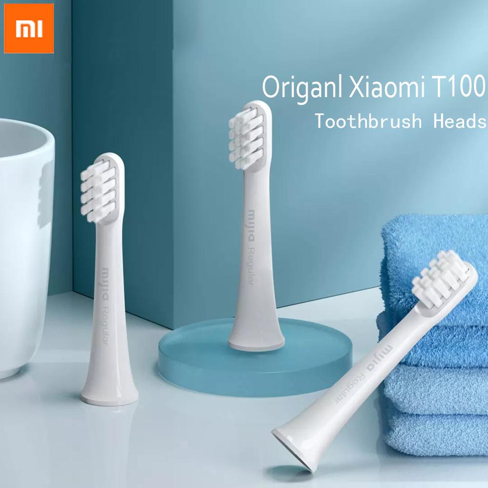 Xiaomi T100 Toothbrush Teeth Brush Heads Mijia T100 Electric Oral Deep Cleaning sonicare Toothbrush Two-speed Oral Cleaning: 3PCS Heads