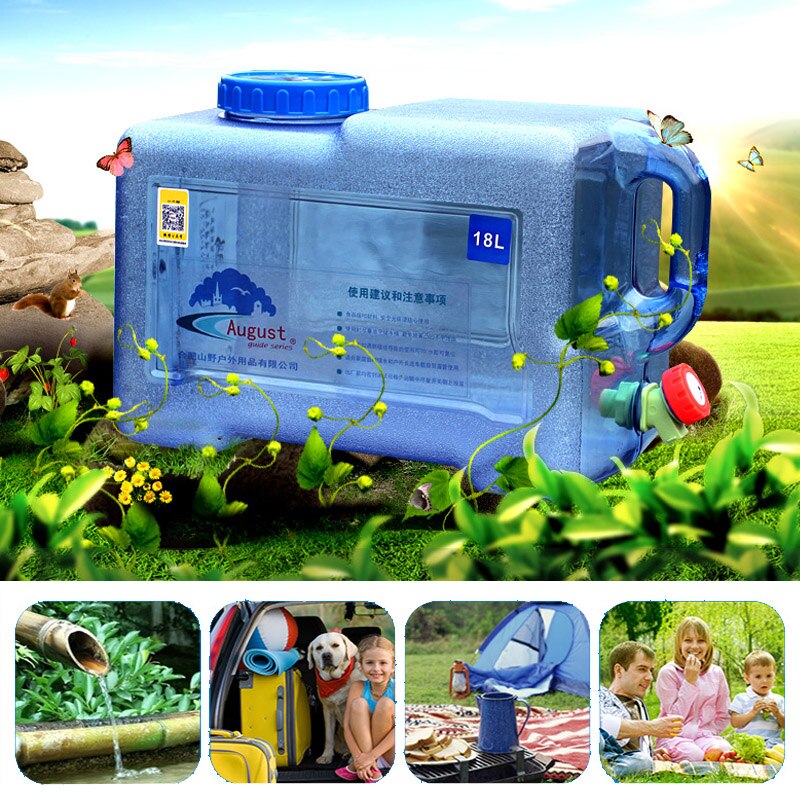 Outdoor water barrel PC food grade 22L/25L water bag plastic water storage tank vehicle domestic water storage bucket