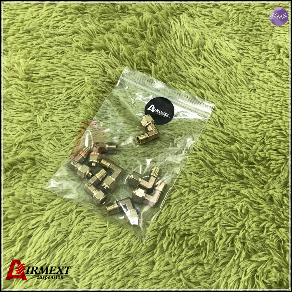 Coderas de conexión de aire de 1/8 np-6mm, conexión de ajuste pasante, 6mm, piezas con resortes pneumaticcupper