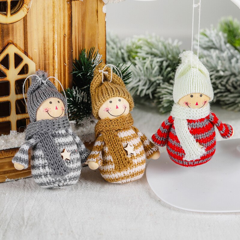1 pièce mignonne poupée ange de noël ornement d'arbre de noël décoration de noël pour la maison