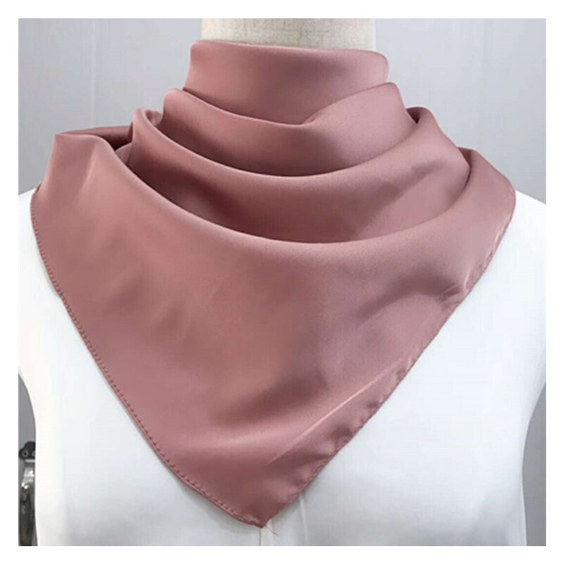 70*70 Cm Bandana Hoofddoek Voor Vrouwen Zijde Satijn Haar Sjaals Vrouwelijke Leuke Zakdoek Hals Sjaals Voor Dames groen Zwart Wit