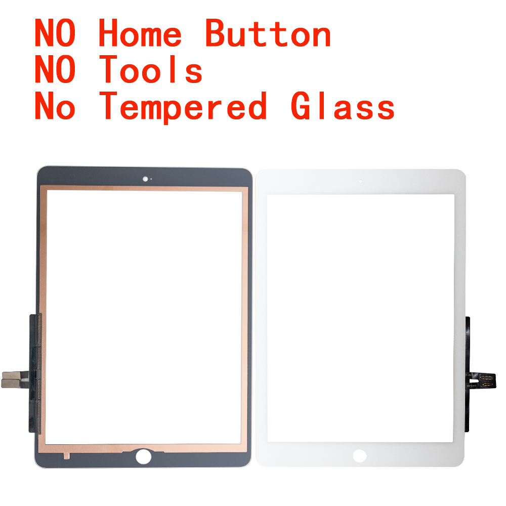 Nieuw Voor iPad 9.7 Versie) 6 6e Gen A1893 A1954 Touch Screen Digitizer Glas Met Home Button + gereedschap + Gehard Glas: Rood