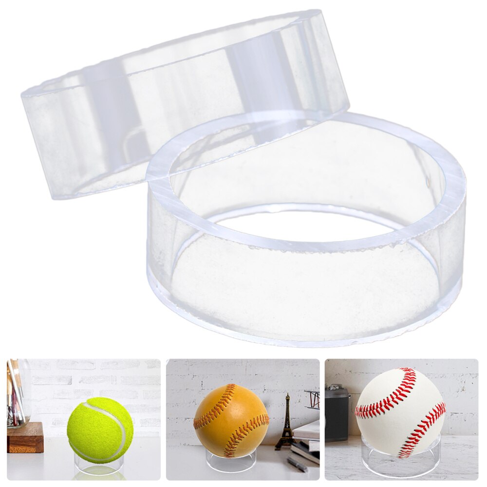 Akryl boldholder holdbar nyttig bold display stativ baseball holder tennis display stand til indendørs