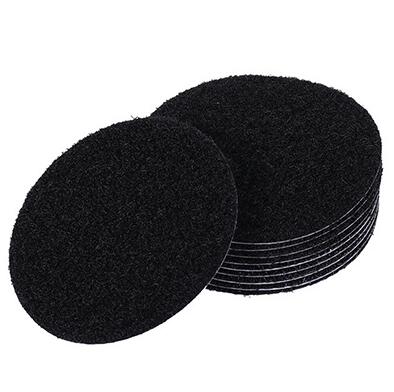 10 stk/parti 60mm selvklebende prikker anti-skli-klistremerker for laken sofa matte teppe anti-skli matte pads: Svart runde