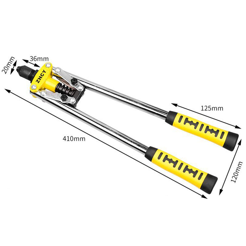 17 Inches Enhanced Blind Rivet Guns Pneumatic Tools Riveter Alloy Steel Claw Multifunction Labor-saving Portable Hardware Tools