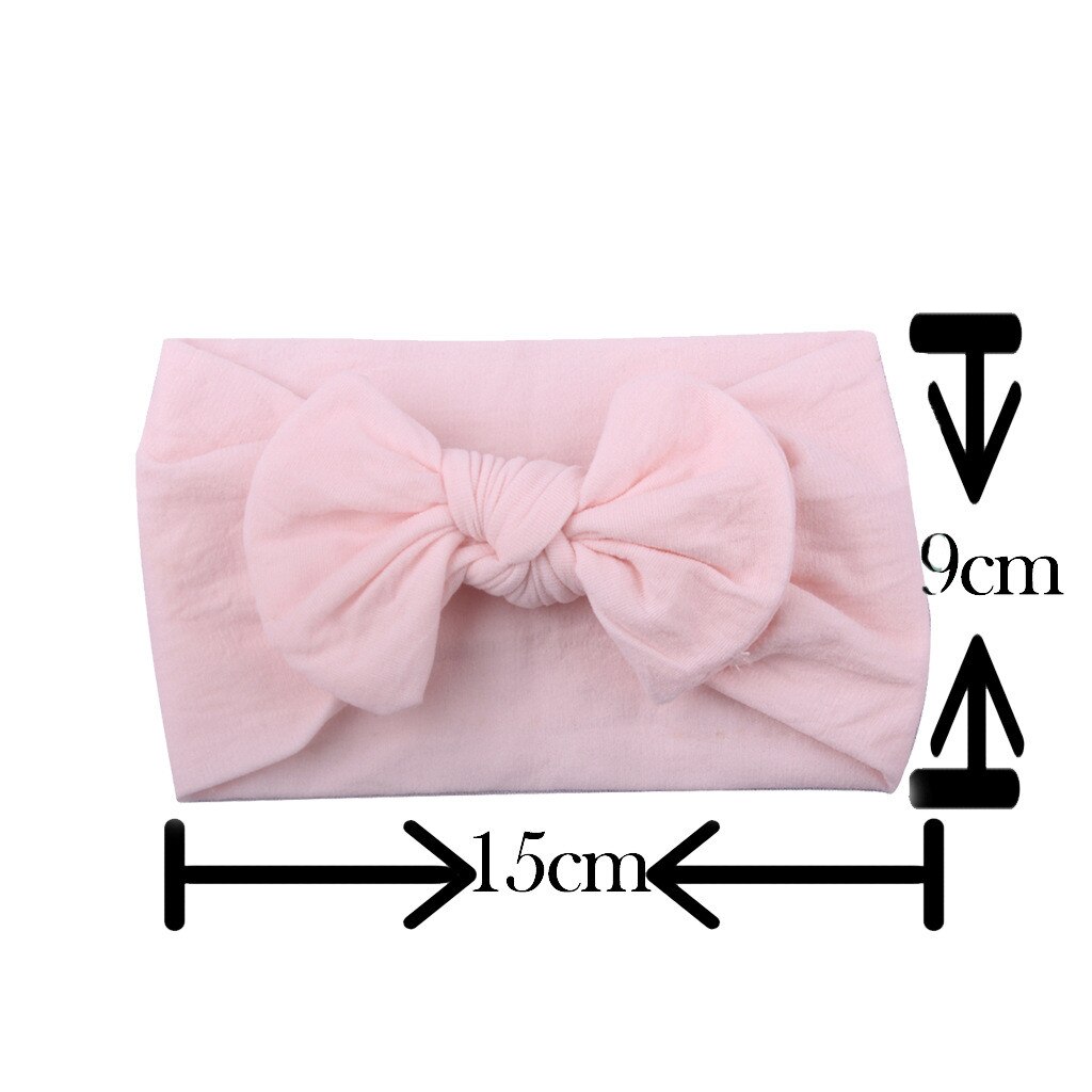 4Pc Baby Solid Hoofdband Meisjes Baby Peuter Tulband Solid Hoofdband Haarband Boog 4 Stuks Accessoires Hoofddeksels Повязки На Голову детям