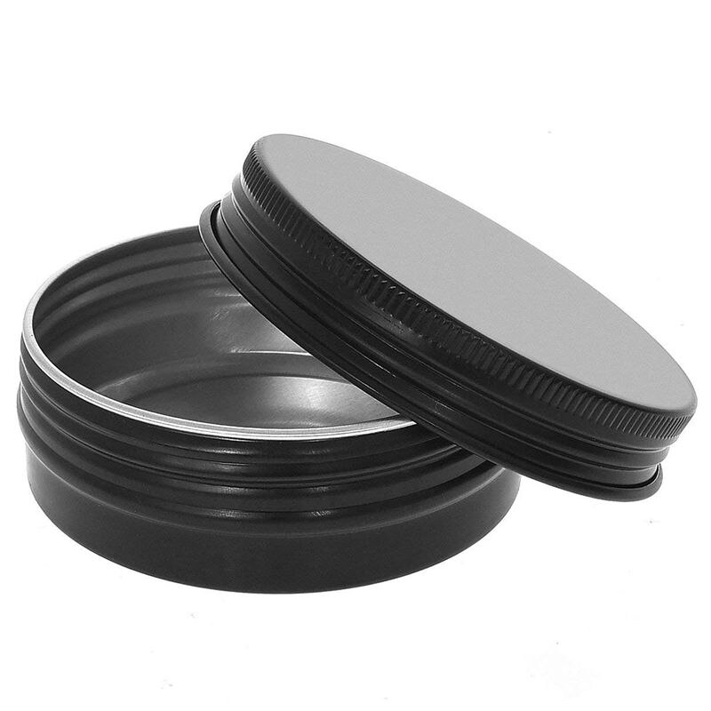 Aluminum Tin Cans - 24 Pack 2Oz / 60G Round Metal Container Screw Top Cans Cosmetic Sample Containers Candle Travel Tins