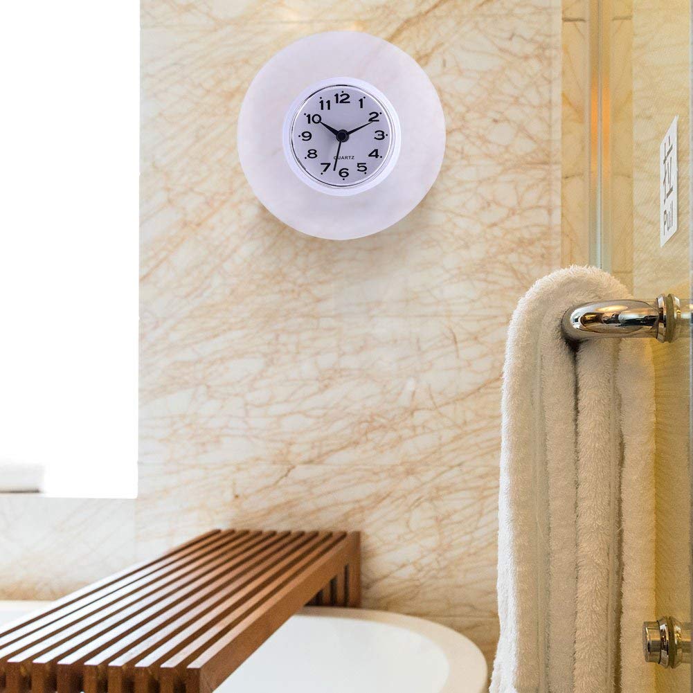 Waterproof Clock Shower Clock Wall-Mounted Clock Large Screen DIY Mute Wall-Mounted Kitchen Living Room Bedroom Room Decoration