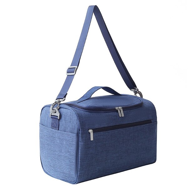 Bolsa de viaje con separación de ropa seca y húmeda, bolsa para la noche de fin de semana, bolsa para maleta, cubos de embalaje resistentes al agua para mujer, accesorios para equipaje y ropa: Navy Blue