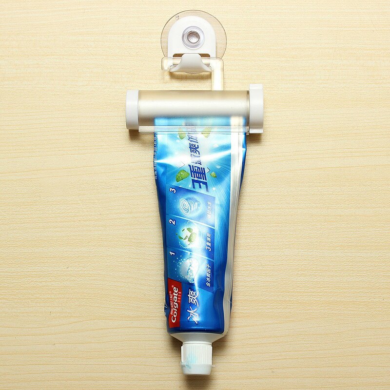 Toothpaste Dispenser Tube Press Holder White