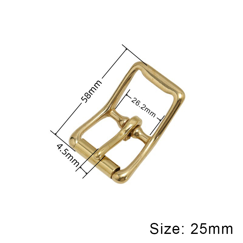 Brass Roller Belt Buckle Adjustable Tri-glide Pin Buckle Leather Craft Bag Strap Parts Horse Bridle Halter Harness Accessories: Antique Copper