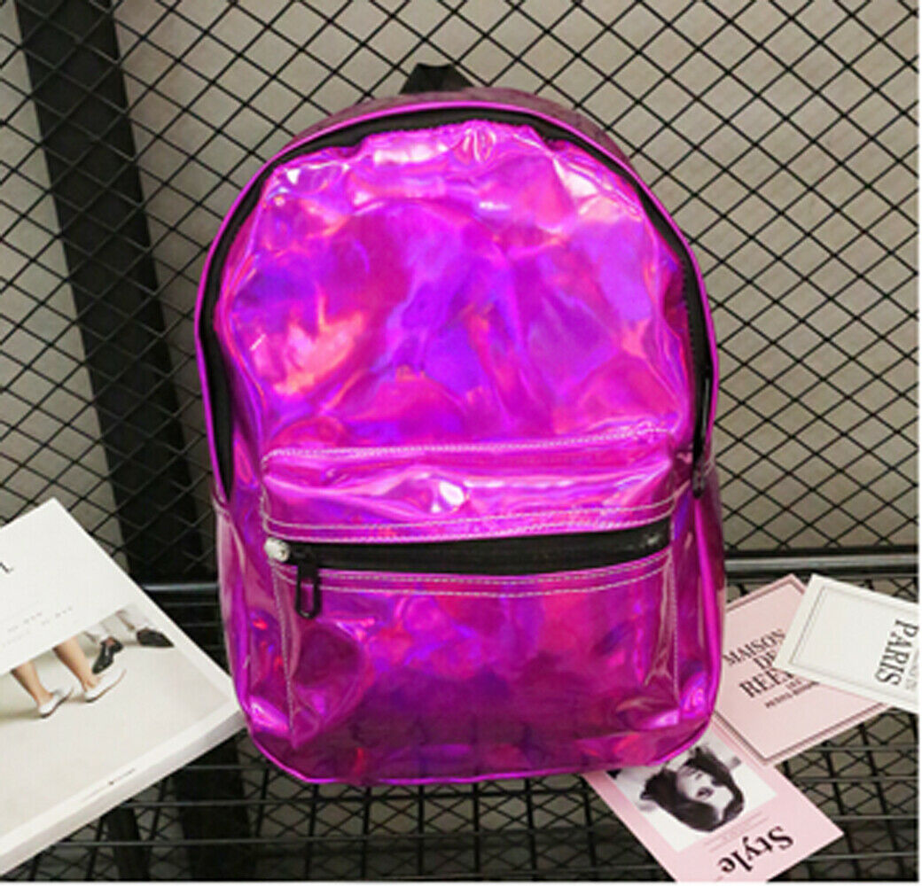 plus récent femmes décontracté holographique Laser sac à dos voyage PU cuir grande capacité Anti-vol Bling école voyage sac à dos