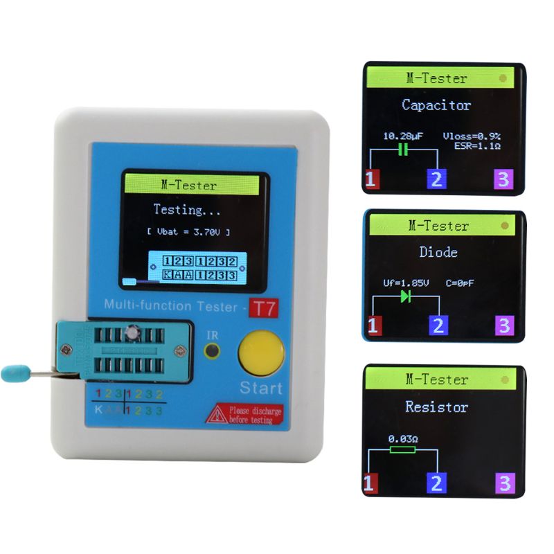 LCR-T7 Neue Transistor Tester TFT Diode Triode Kapazität Meter LCR ESR Meter