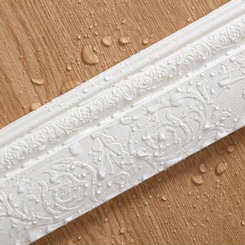 3D se stesso-adesivo Muro Battiscopa Adesivi Battiscopa Del Piede Adesivo Linea di cornice Impermeabile Angolo Decalcomanie Della Parete di Sfondo Complementi Arredo Casa