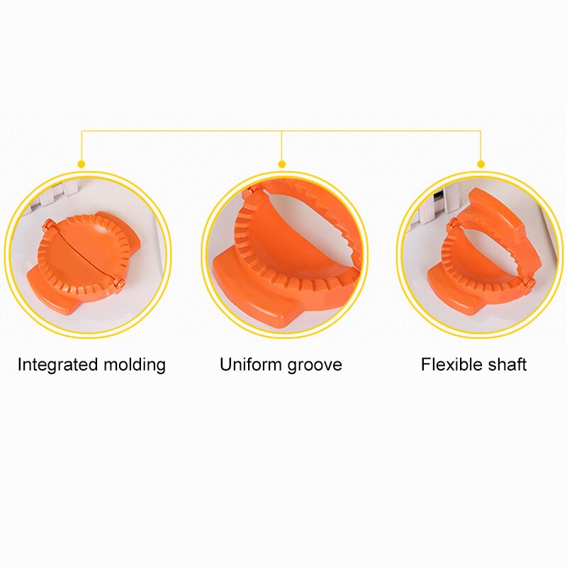 3Pcs Multifunctionele Plastic Dumpling Maker Dumplings Presser Mallen Ravioli Mal Met Vulling Lepel NOV99